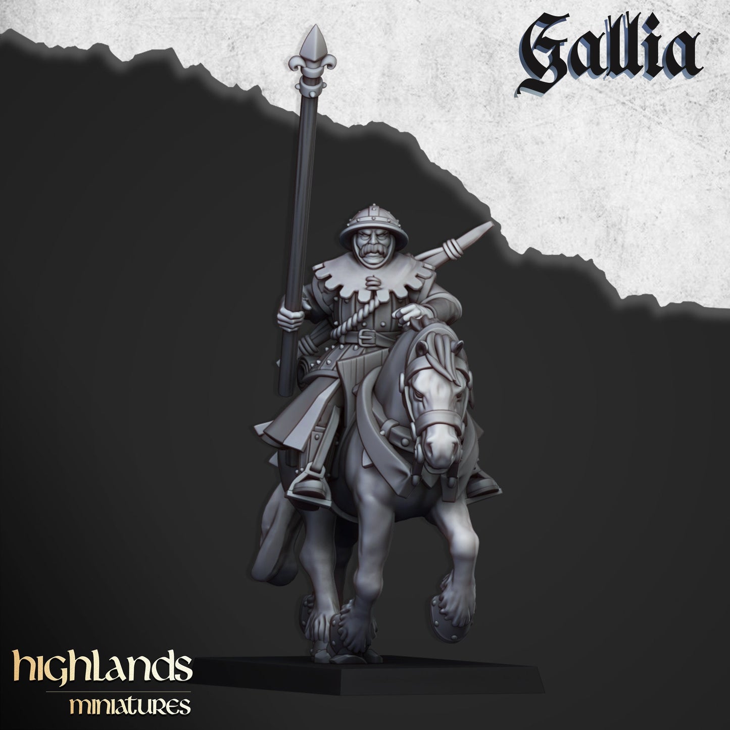 Highland Miniatures Gallia Mounted Men At Arms