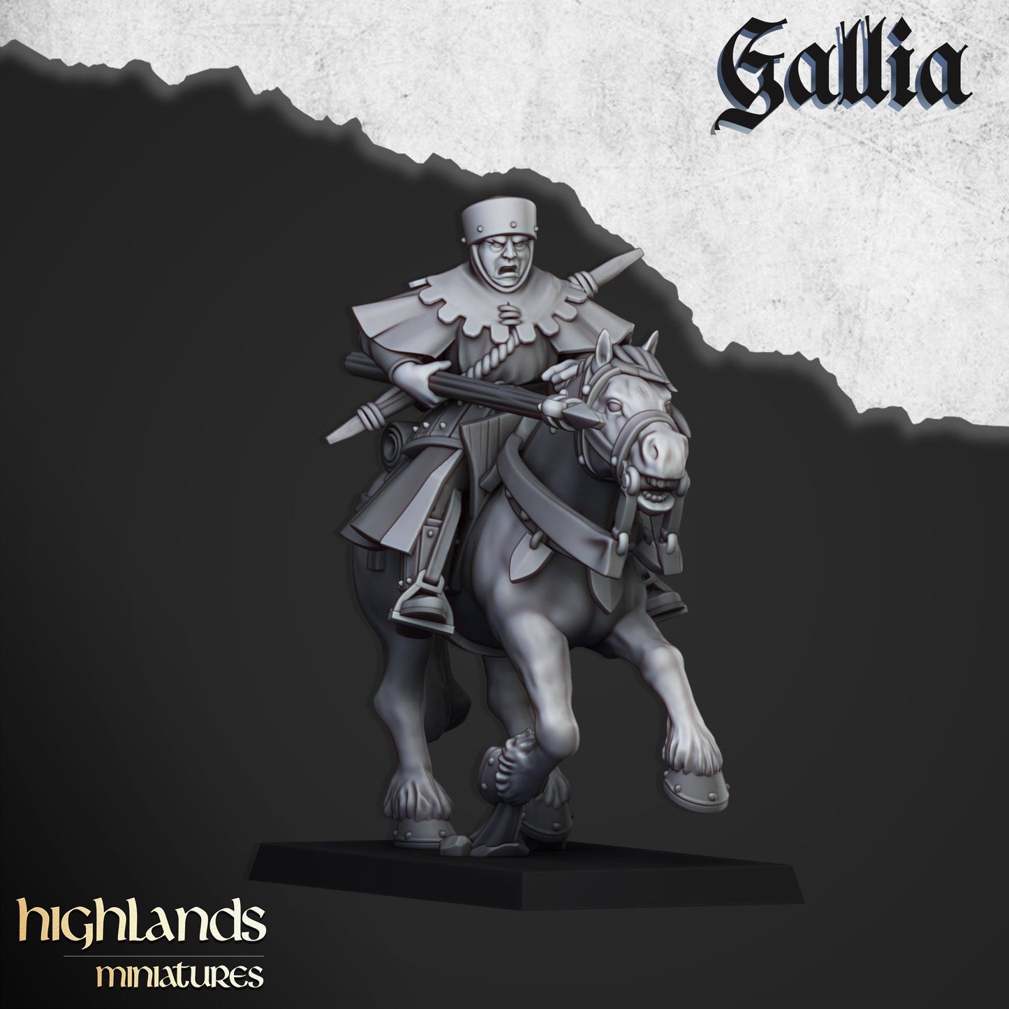 Highland Miniatures Gallia Mounted Men At Arms