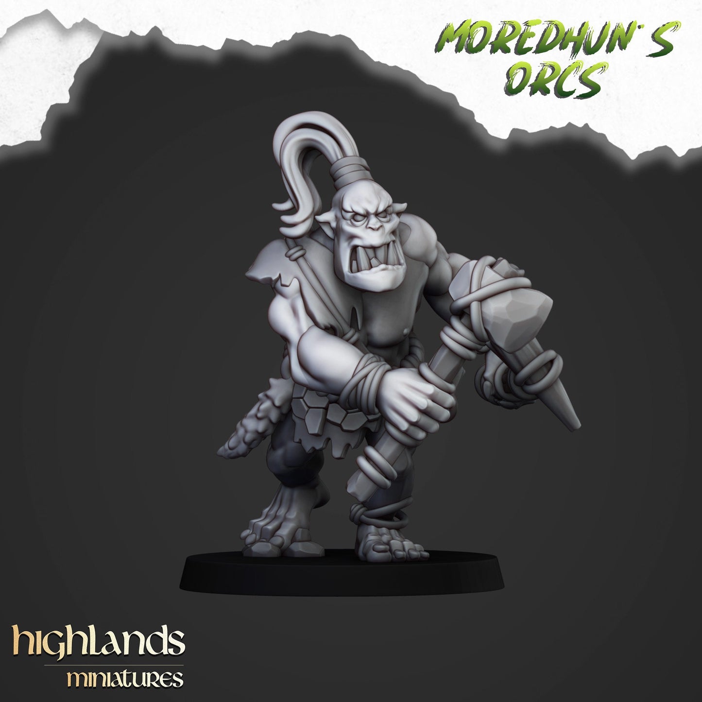 Highland Miniatures Moredhun's Cave Orcs With Handweapons