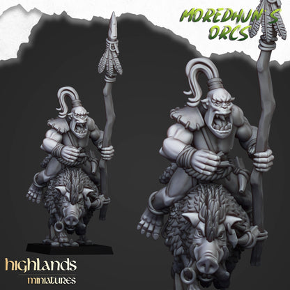 Highland Miniatures Moredhun's Mounted Cave Orcs