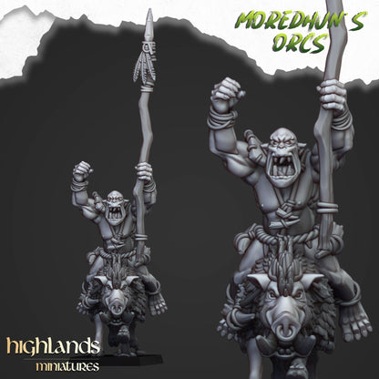 Highland Miniatures Moredhun's Mounted Cave Orcs