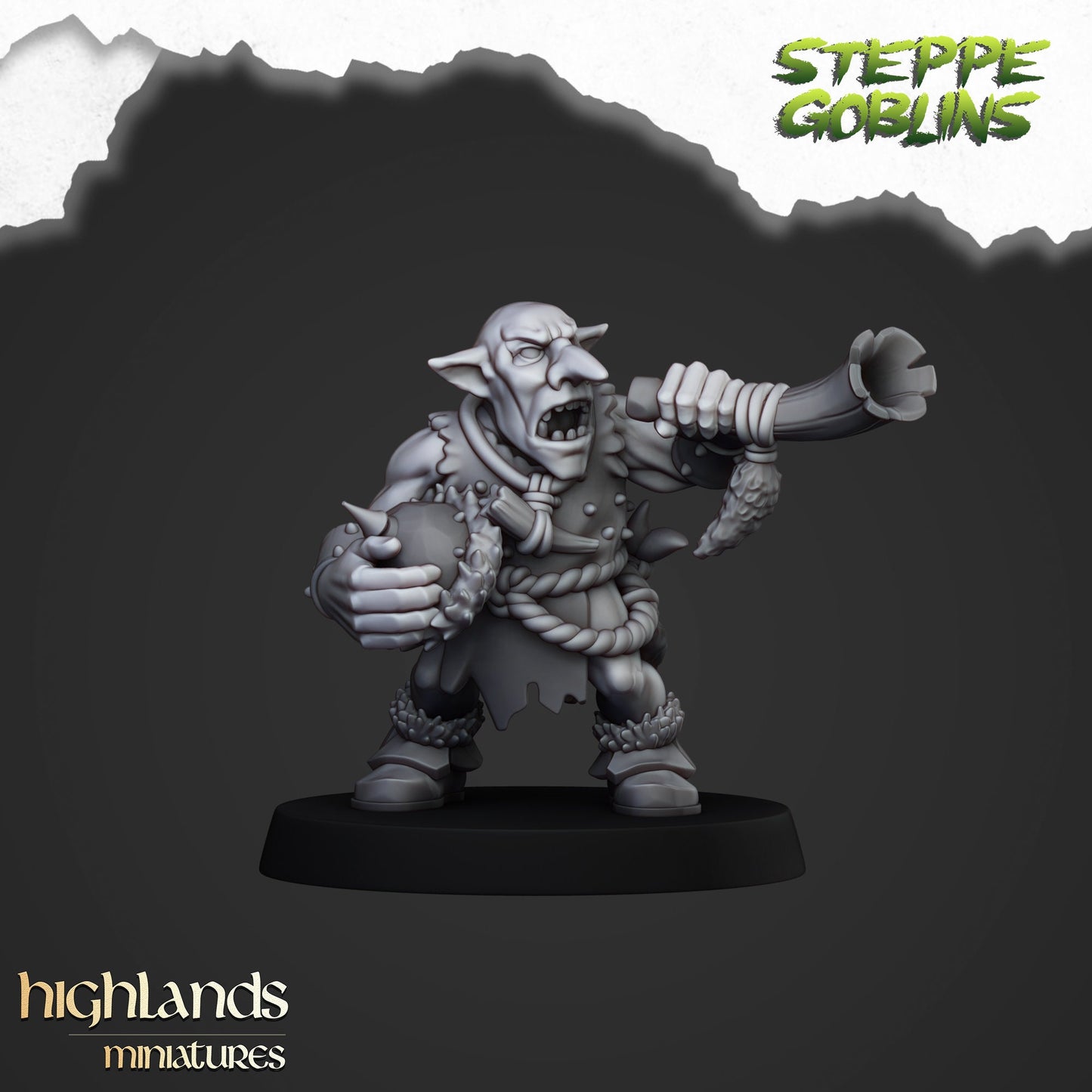 Highland Miniatures Steppe Goblins With Spears