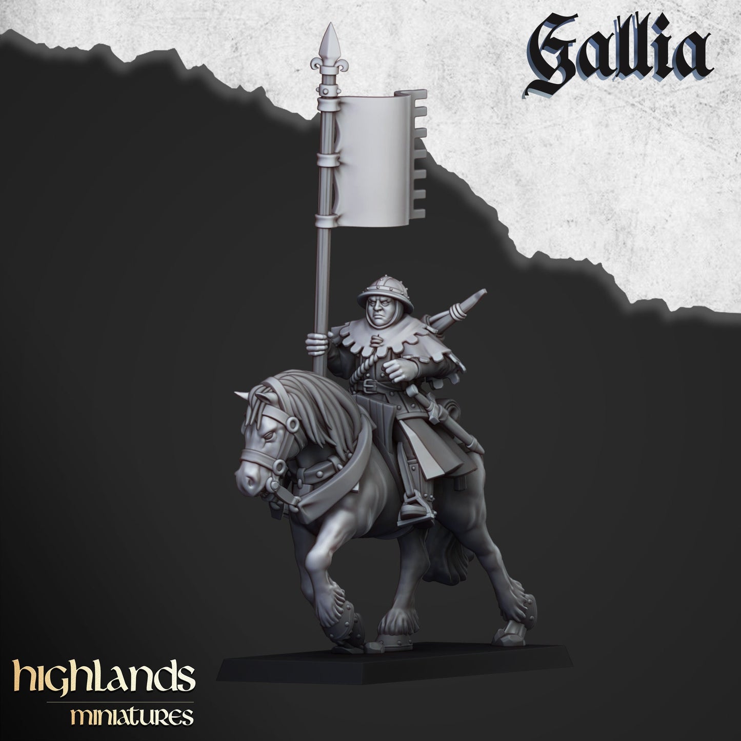 Highland Miniatures Gallia Mounted Men At Arms