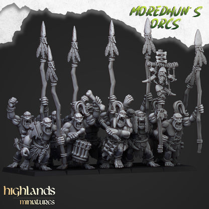 Highland Miniatures Moredhun's Cave Orcs With Spears