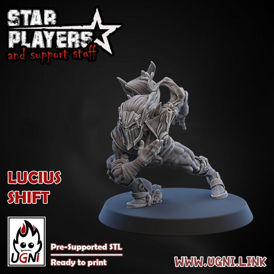 UGNI Fantasy Football Elf Twin Star Players "Lucius and Velen Shift"