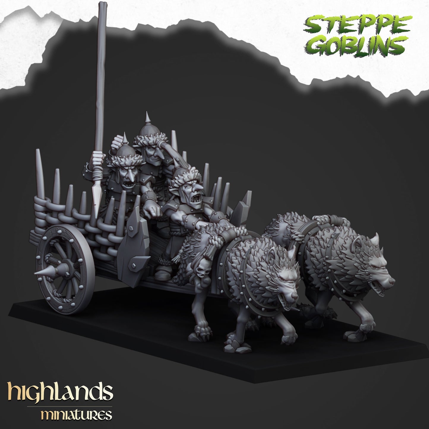 Highland Miniatures Steppe Goblin Chariot