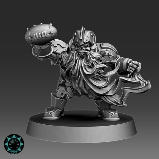 Realm Of Paths Fantasy Football Undead Dwarf Star Player - Skull Half