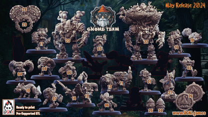 UGNI Gnome Fantasy Football Team + Extras + Stars