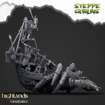 Highland Miniatures Coast Goblins on Giant Crab