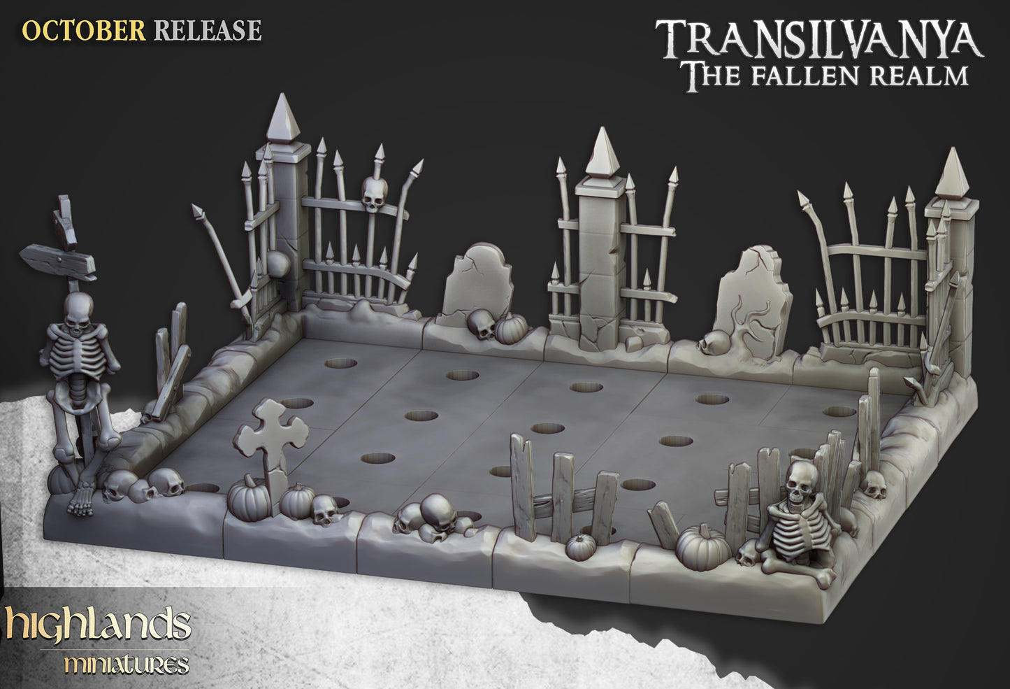 Highlands Miniatures Transylvania Undead Modular Movement Tray