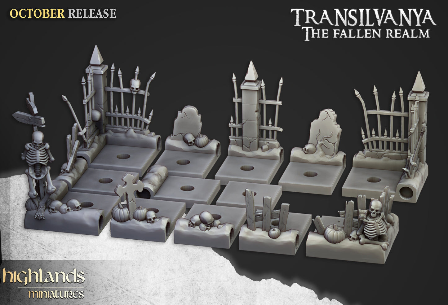 Highlands Miniatures Transylvania Undead Modular Movement Tray