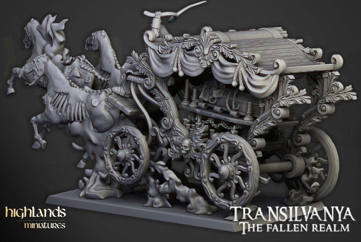 Highland Miniatures Transylvania Undead Boyar Chariot