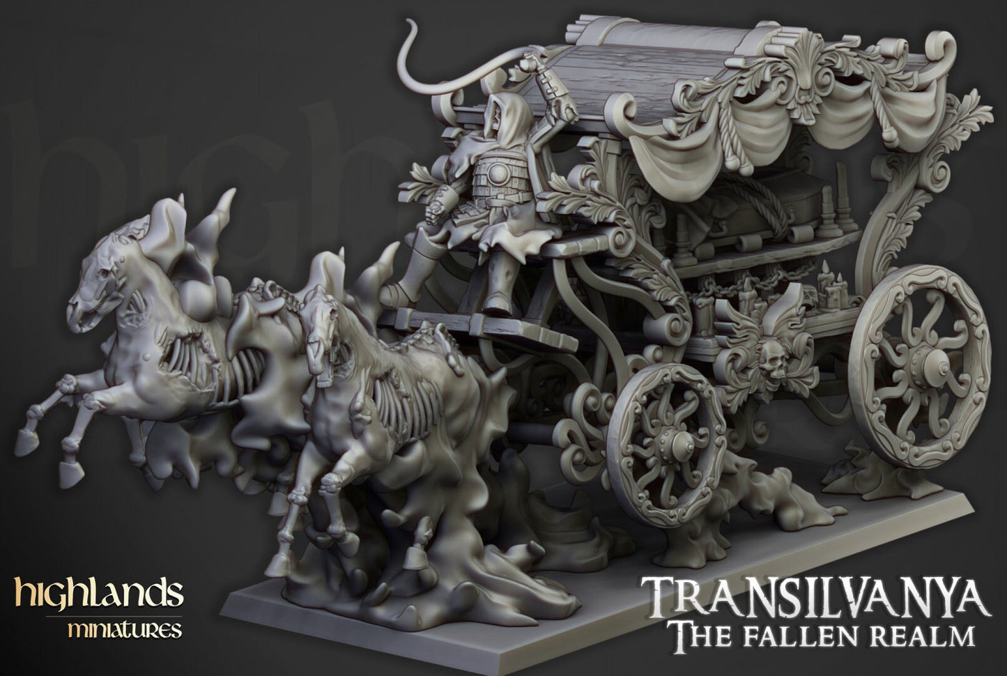 Highland Miniatures Transylvania Undead Boyar Chariot