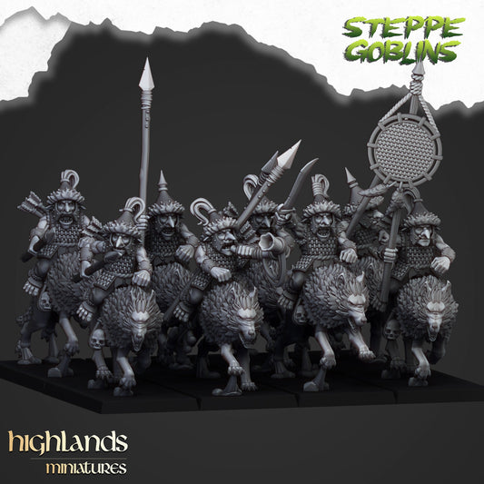 Highland Miniatures Mounted Steppe Goblins With Spears