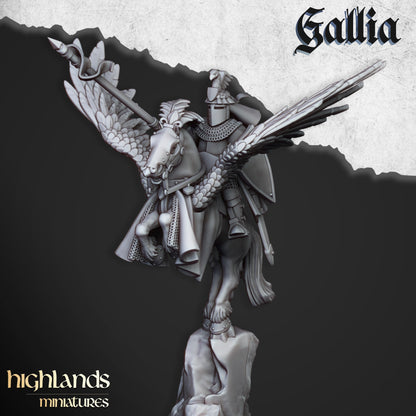 Highland Miniatures Gallia - Knights on Pegasus