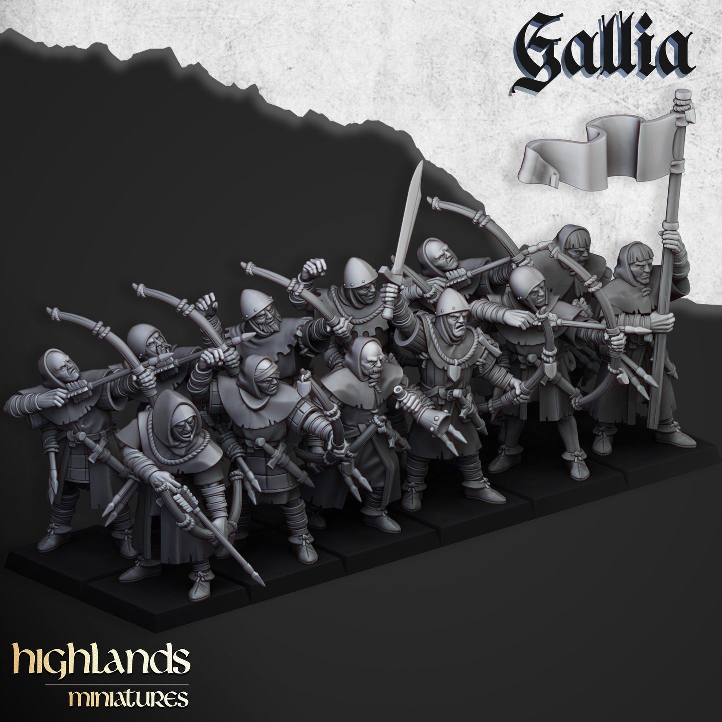 Highland Miniatures Gallia Archers