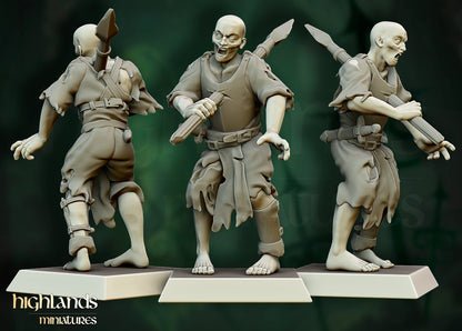Highland Miniatures Zombie Warriors