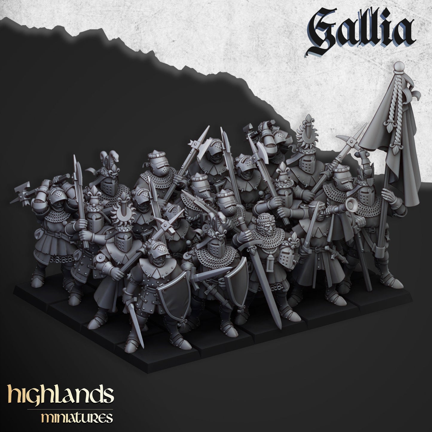 Highland Miniatures Gallia Knights on Foot