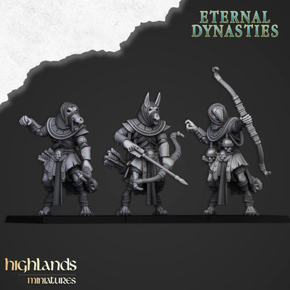 Highlands Miniatures - Eternal Dynasties Anubis Guards with Bows
