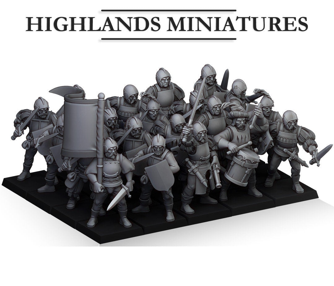 Highland Miniatures Sunland Troops with Swords