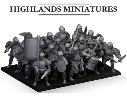 Highland Miniatures Sunland Troops with Swords