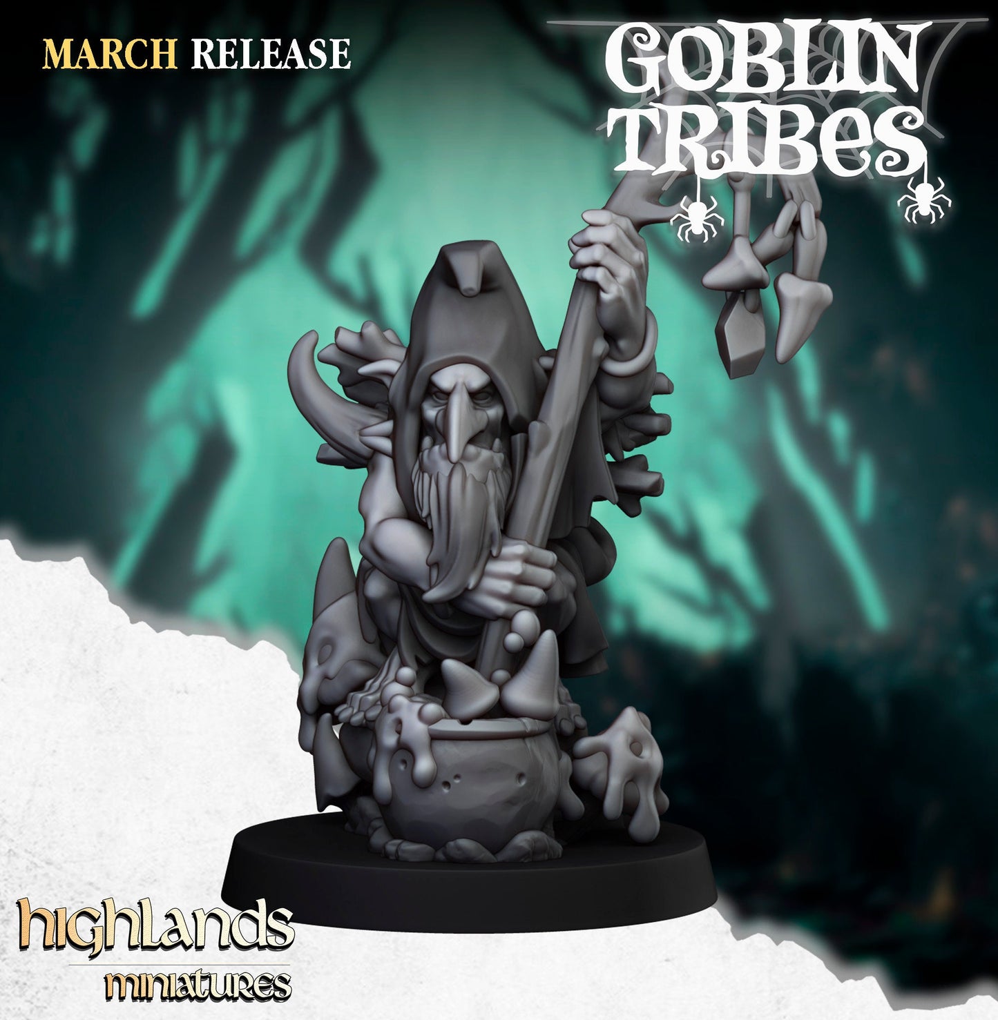 Highlands Miniatures Sumpfgoblin Schamane