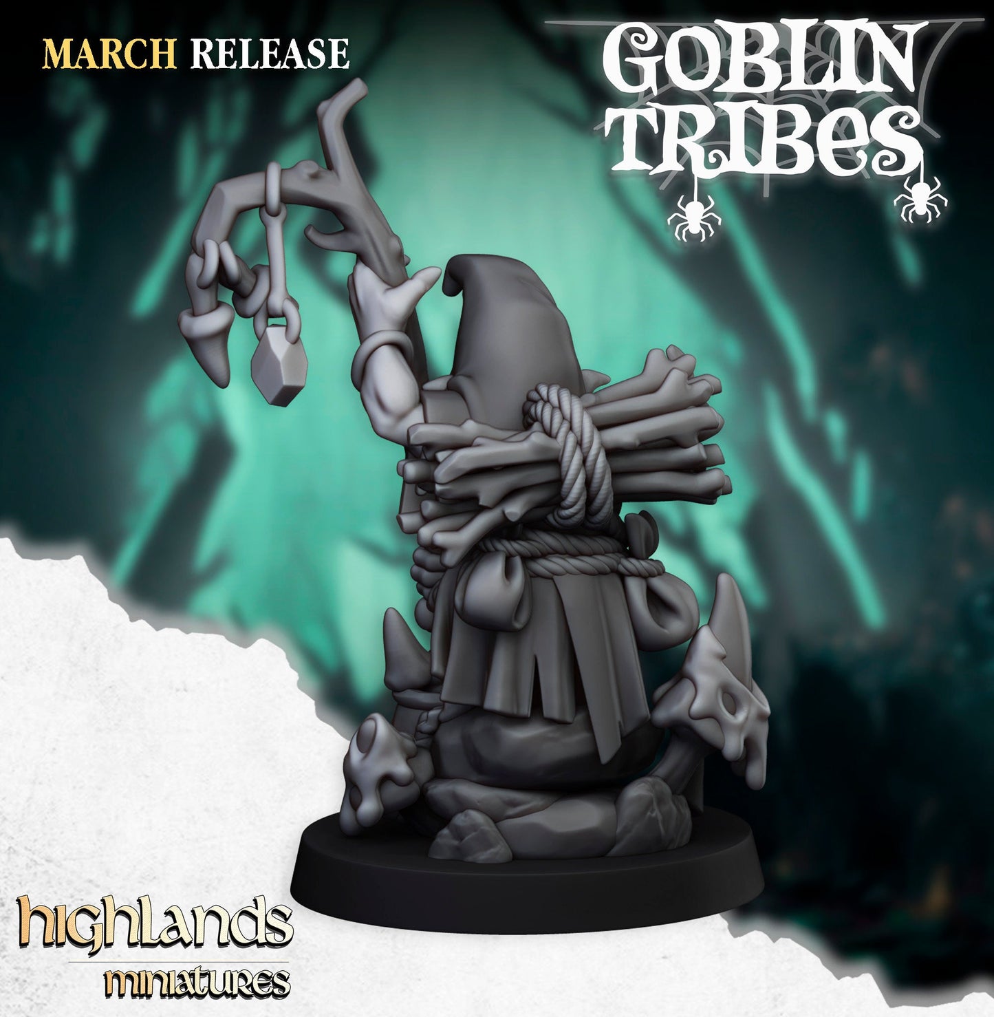 Highlands Miniatures Sumpfgoblin Schamane