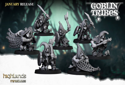 Highland Miniatures Swamp Goblins with Hand Weapons