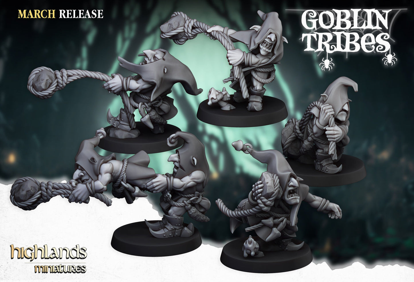 Highlands Miniatures Swamp Goblin Stone Spinners