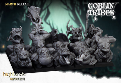 Highlands Miniatures Sumpfgoblin-Frösche mit Hirten