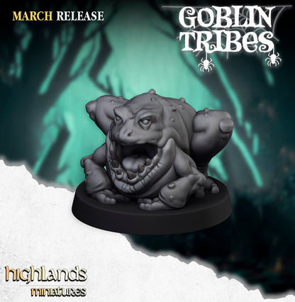 Highlands Miniatures Sumpfgoblin-Frösche mit Hirten