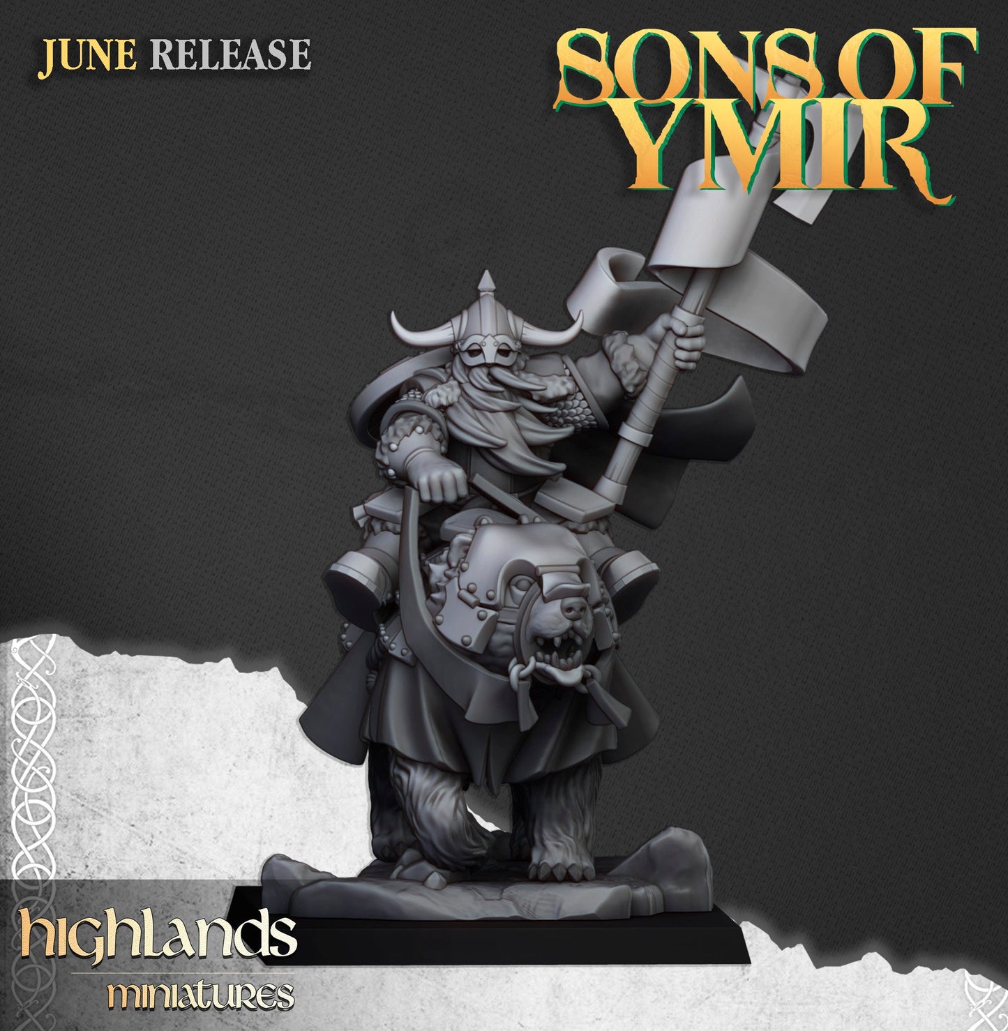 Highland Miniatures Heavy Dwarf Cavalry