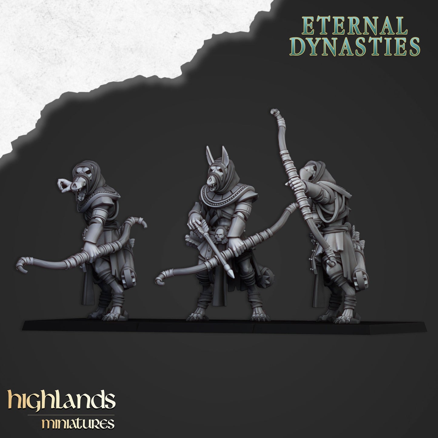 Highlands Miniatures - Eternal Dynasties Anubis Guards with Bows