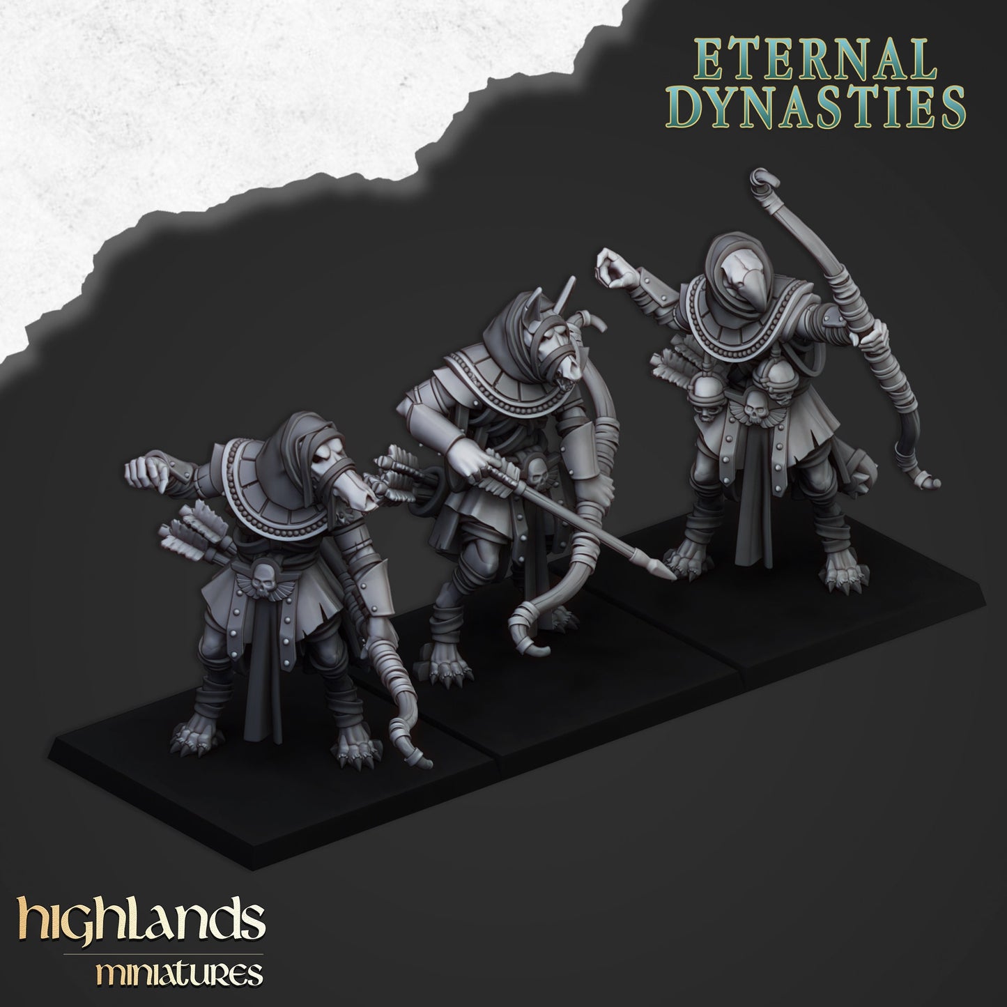 Highlands Miniatures - Eternal Dynasties Anubis Guards with Bows