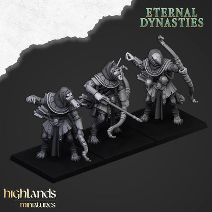Highlands Miniatures - Eternal Dynasties Anubis Guards with Bows