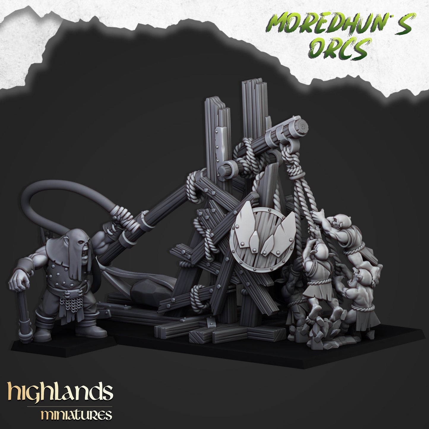 Highland Miniatures Moredhun's Orc Stonethrower