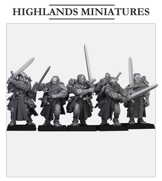 Highland Miniatures Gallia Dismounted Questing Knights