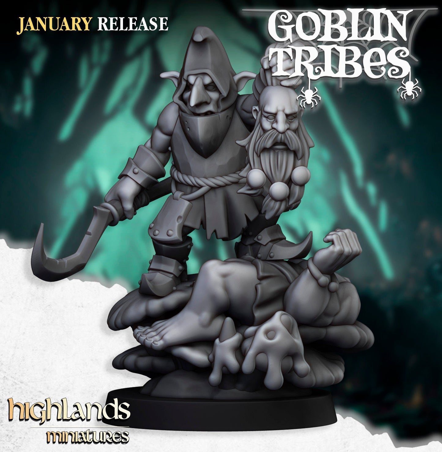 Highlands Miniatures Sumpfgoblin-Boss