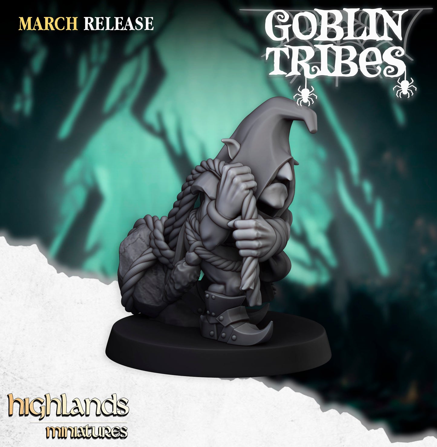 Highlands Miniatures Swamp Goblin Stone Spinners
