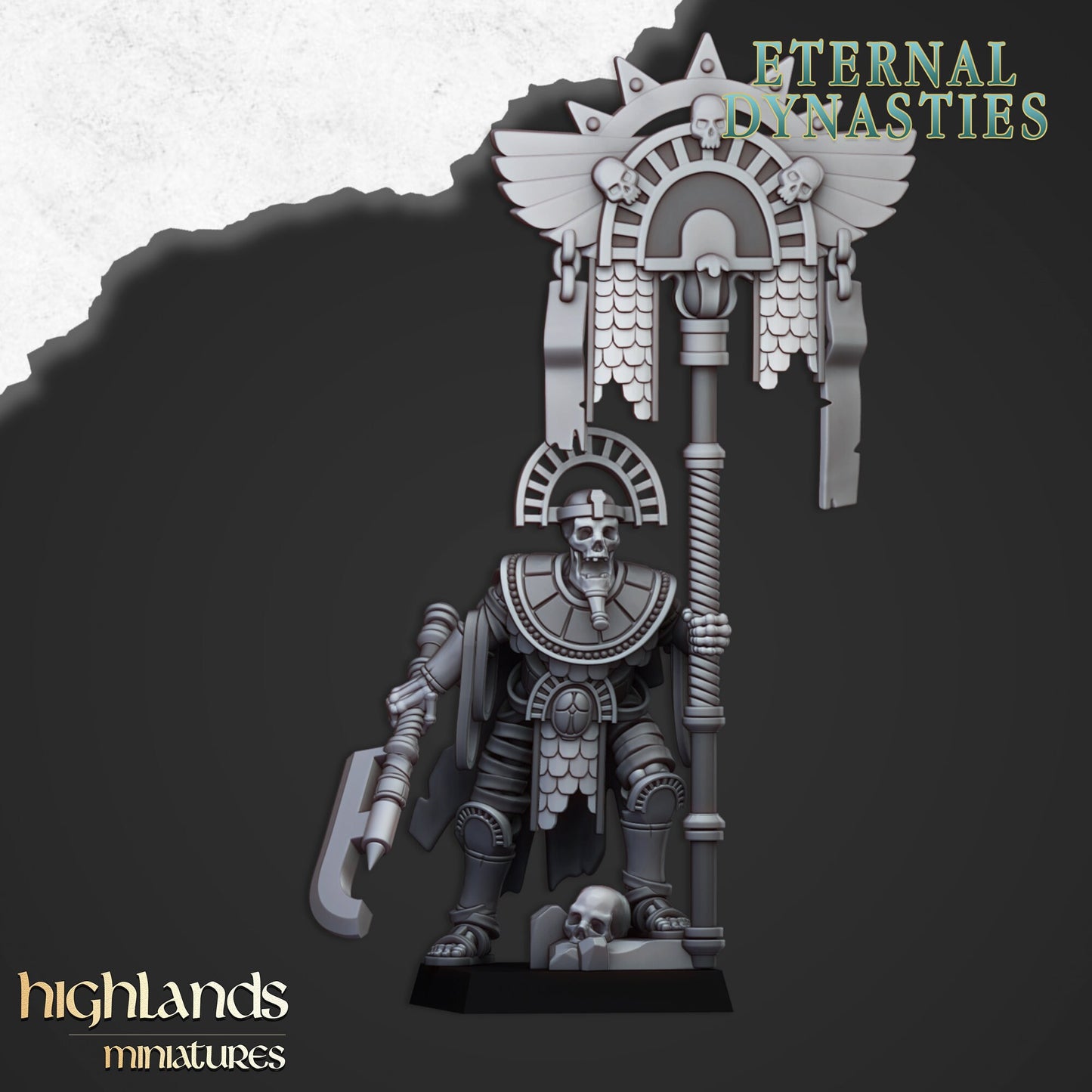 Highland Miniatures - Eternal Dynasties Pharaoh Bannerman