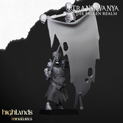 Highlands Miniatures - Transilvanya Skeleton Guard with Great Weapons