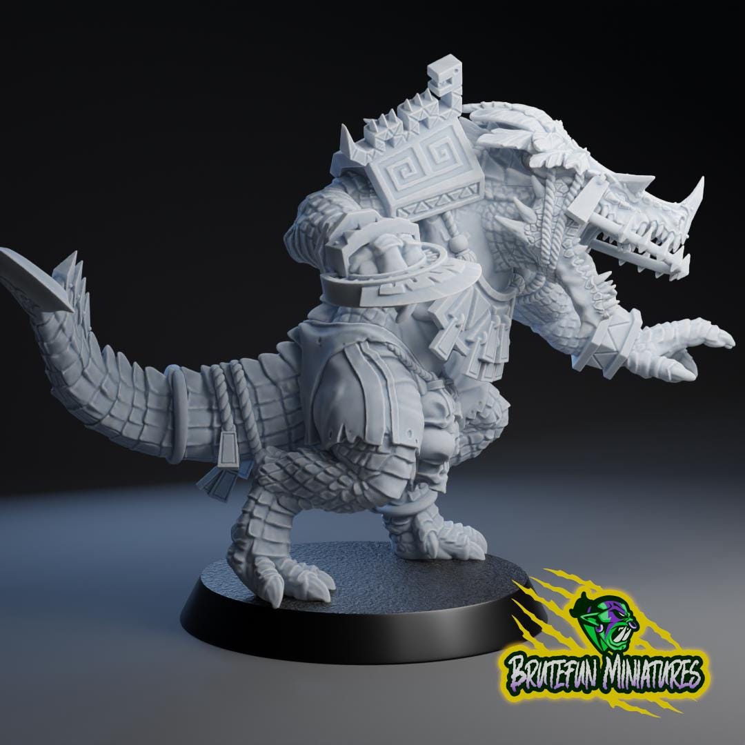 Brutefun Fantasy Football Lizardmen Crocodile Big guy