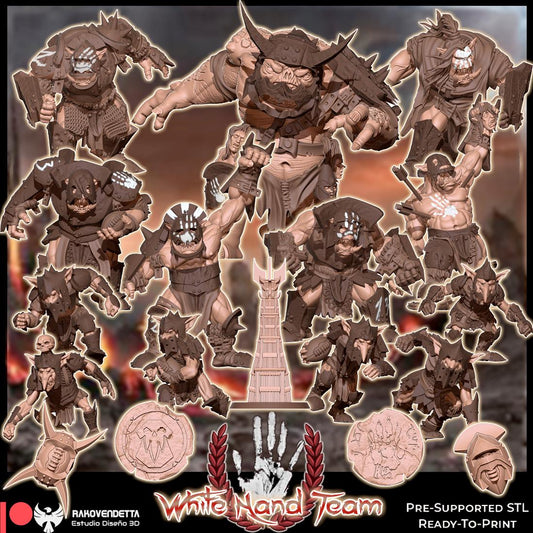 Rakovendetta Fantasy Football Black Orc Team - The White Hand