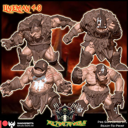 Rakovendetta Fantasy Football Orc Team - The White Hand