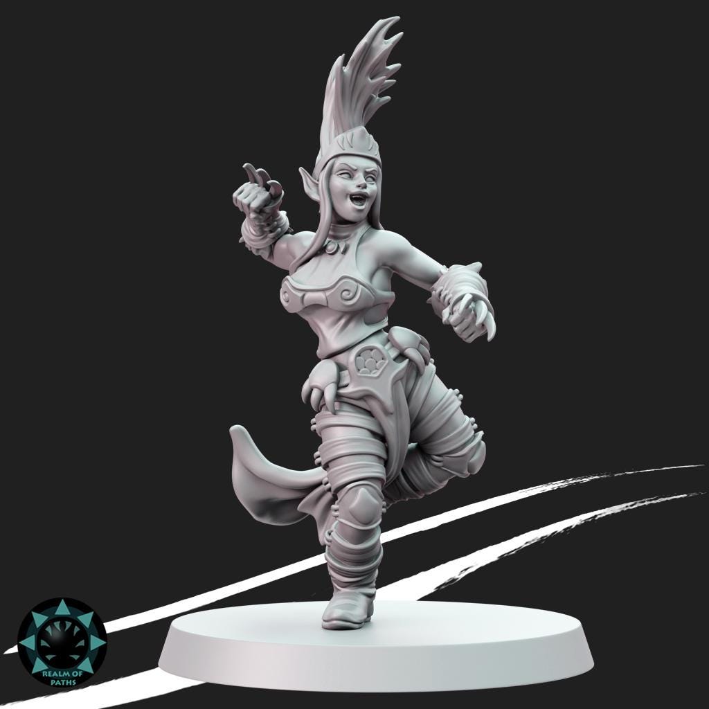 Realm of Paths Fantasy Football Forest Elf Team - 'The Bear Clan'