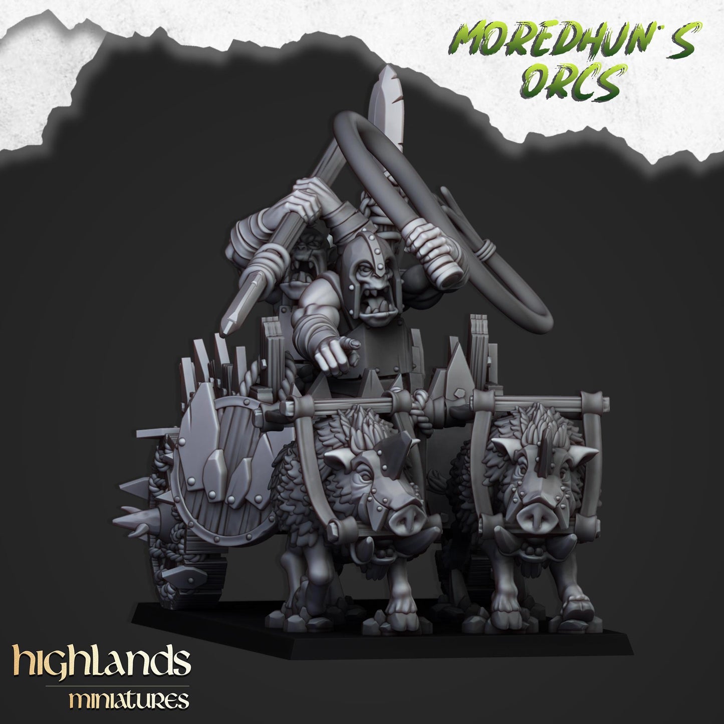 Highland Miniatures Orc Chariot