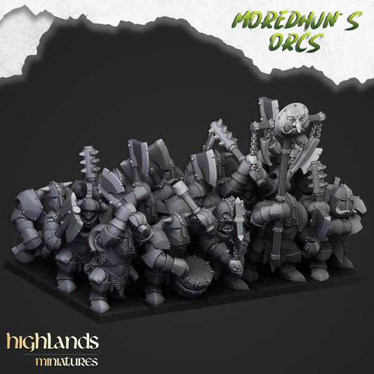 Highland Miniatures Moredhun's Armoured Orcs