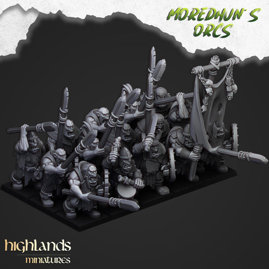 Highland Miniatures Orcs With Spears