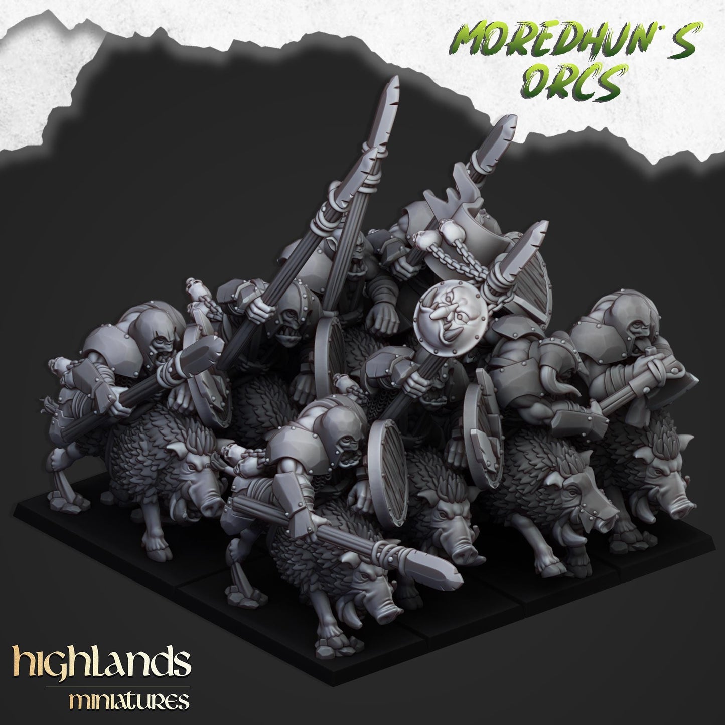 Highland Miniatures Mounted Orcs
