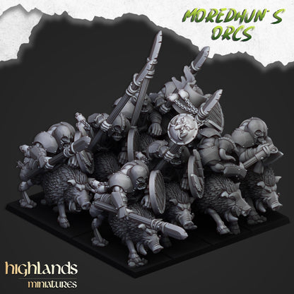 Highland Miniatures Mounted Orcs